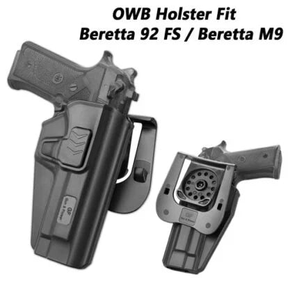 G&F Beretta 92FS Holster, OWB Holster Fit Beretta 92 FS/Beretta M9