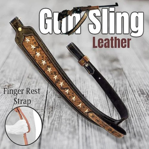 Hunting Shooting Leather Rifle/Shotgun Sling Gun Carry Strap