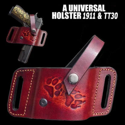 Universal Tactical Paddle Holster OWB Holster for Most Popular Full Size Pistols and Compact Pistols